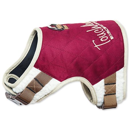 PETPURIFIERS Touchdog Tough-Boutique Adjustable Fashion Dog Harness, Dark Pink - Medium PE2461388